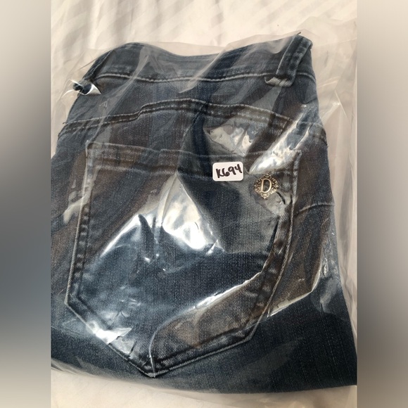 Democracy Absolution Booty Lift Jegging Blue Denim Stretch Distressed Size 4 - Picture 14 of 16